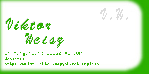 viktor weisz business card